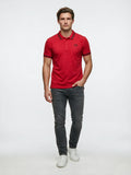 Red Cavalli Class tipped polo shirt