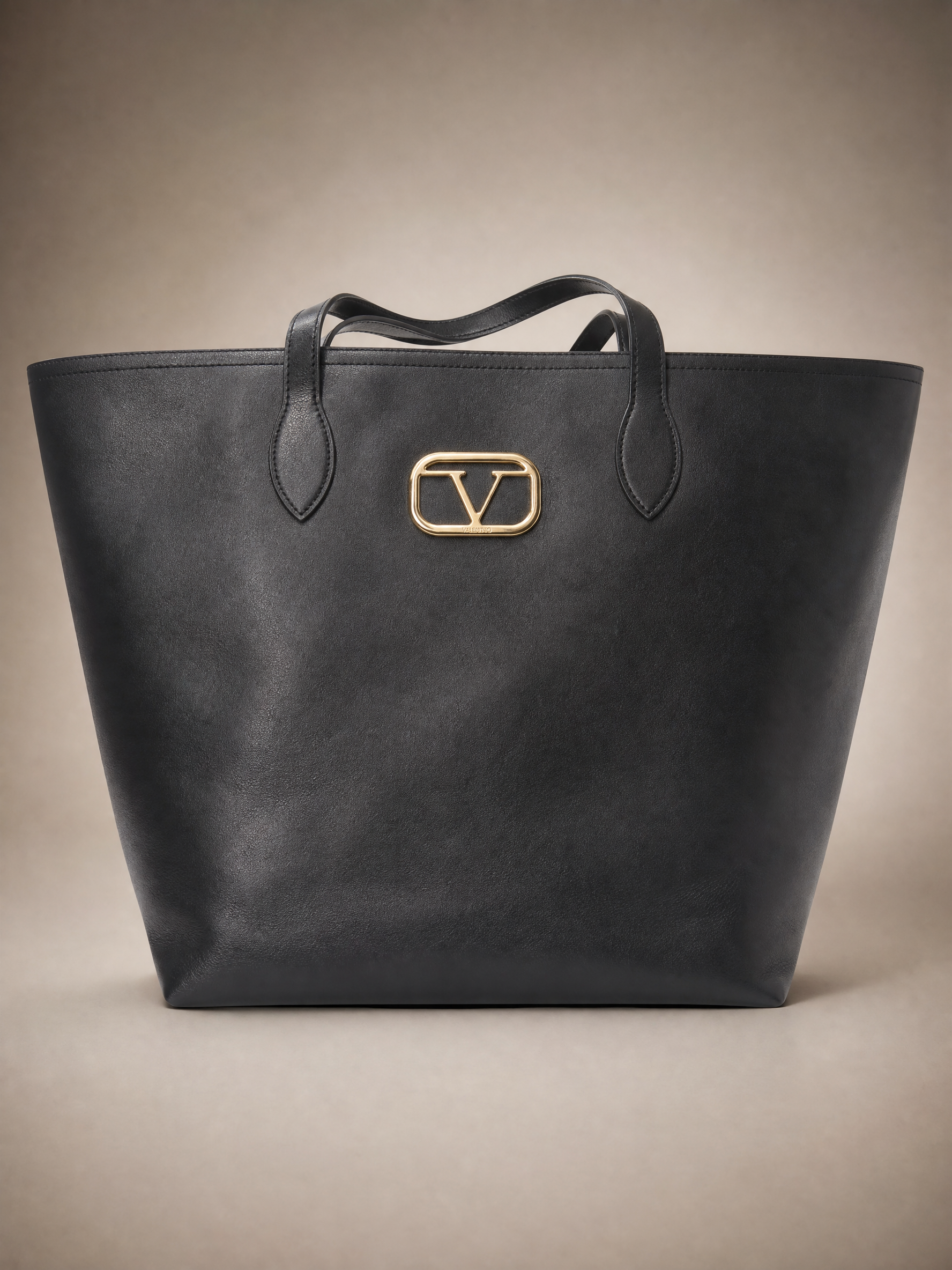 19V69 Italia Logo-Plaque Shopper Tote Bag – Black
