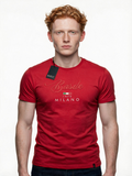 Basile Milano red logo t-shirt