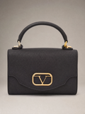 19V69 Italia Top-Handle Flap Bag – Black