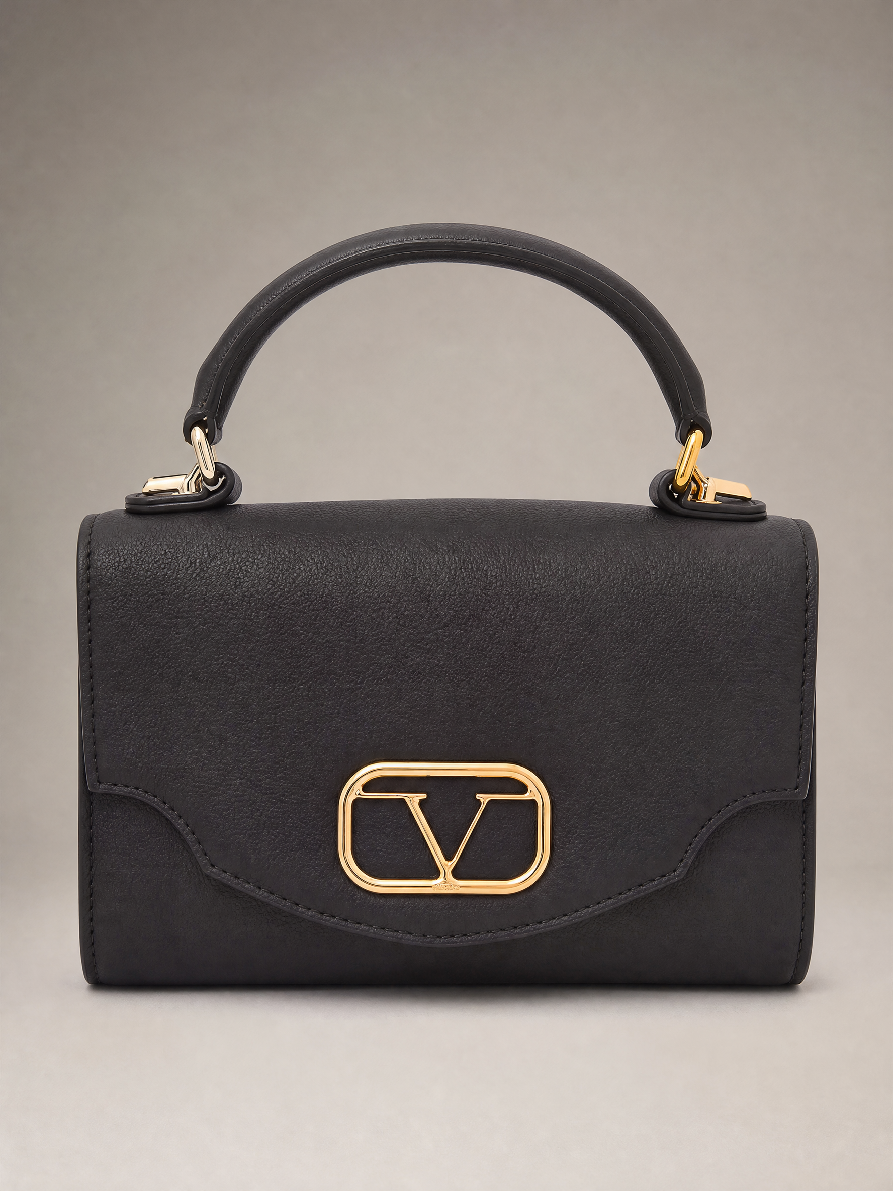 19V69 Italia Top-Handle Flap Bag – Black