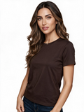 Dark brown crew neck t-shirt