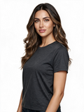 Charcoal grey crew neck t-shirt