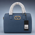 19V69 Italia Barrel/Bowler Bag – Blue