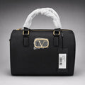 19V69 Italia Barrel/Bowler Bag – Black