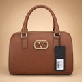 19V69 Italia Barrel/Bowler Bag – Brown