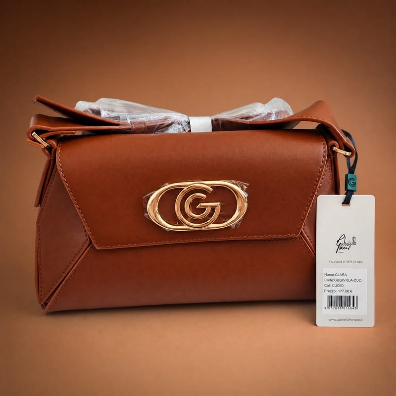 Gabriella Firenze Clara Flap Shoulder Bag – Tan