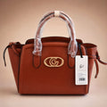Gabriella Firenze Naxos Structured Winged Tote – Tan