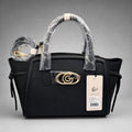 Gabriella Firenze Naxos Structured Winged Tote – Black