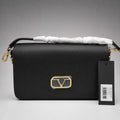 19V69 Italia Flap Shoulder Bag – Black