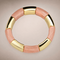 Pink Marble Tube Bracelet – detail