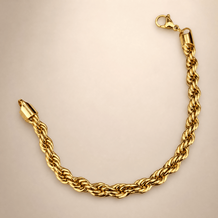 Gold Rope Chain Bracelet