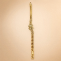 Gold Crystal Butterfly Bracelet – worn