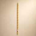 Gold CZ pavé link bracelet, diamond & heart links