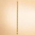 Gold CZ pavé infinity-link bracelet