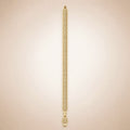 Gold bracelet, marquise-CZ leaf links, double row