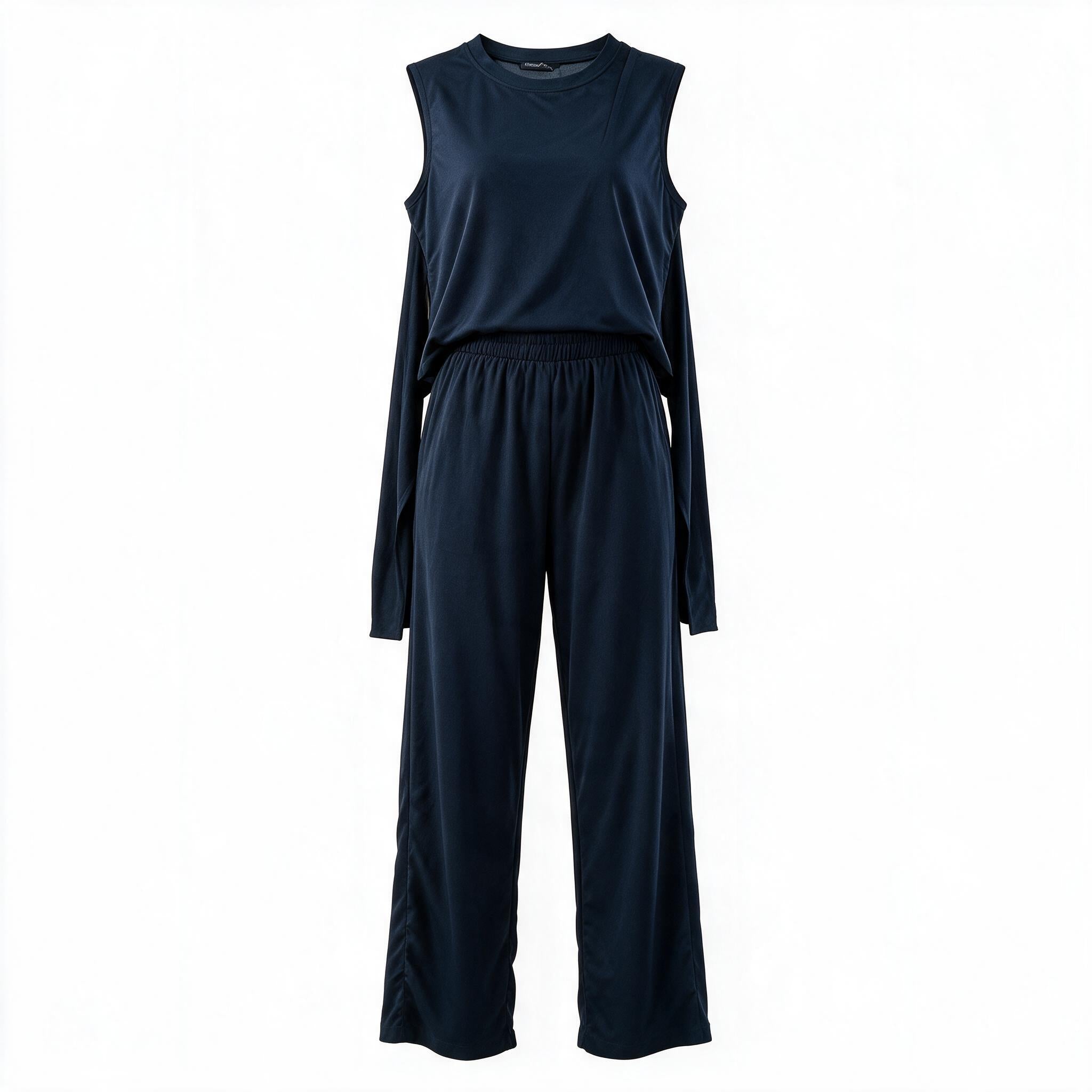 Modal Tie-Waist Two-Piece Set – Navy
