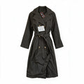 Khaki belted trench coat