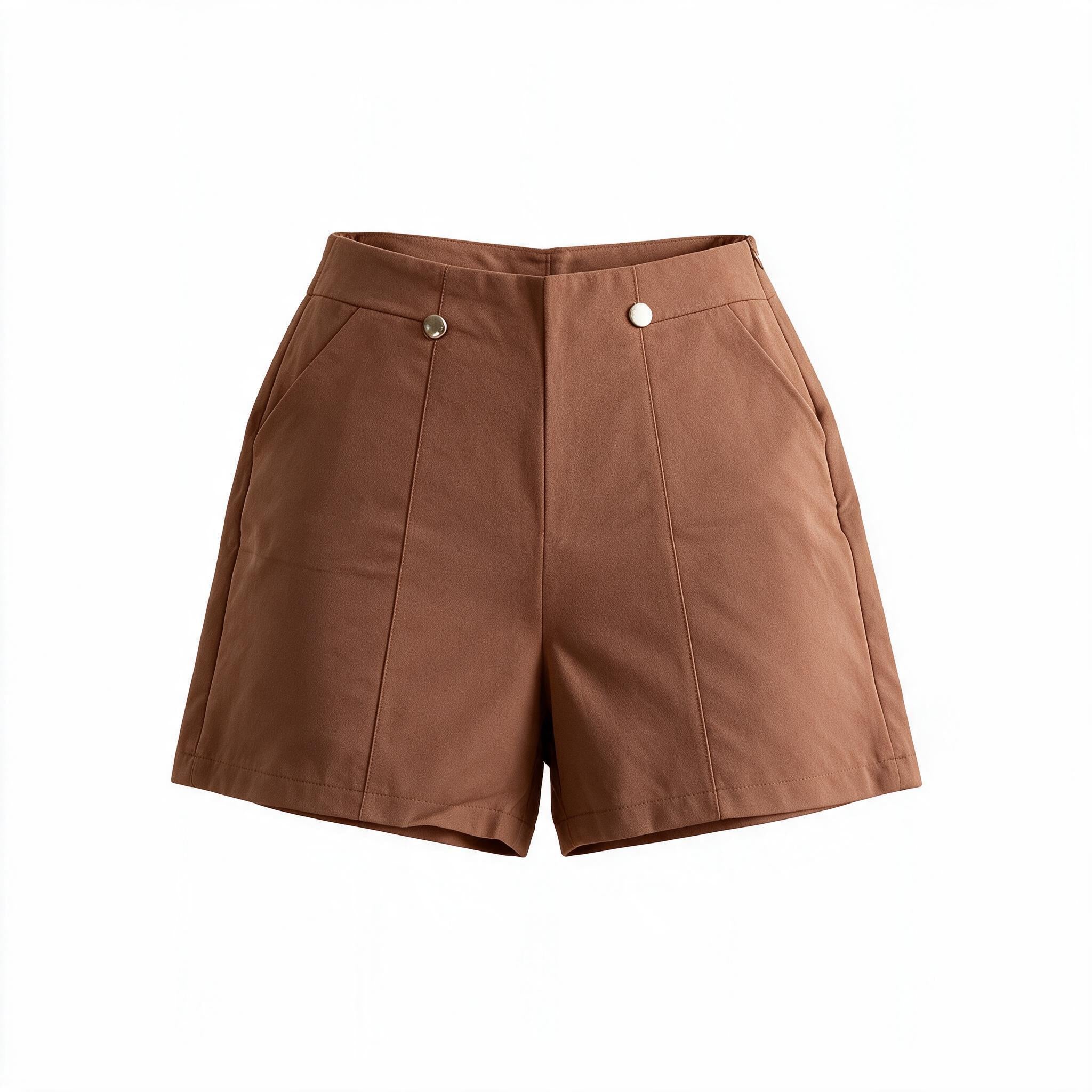 Brown tailored shorts