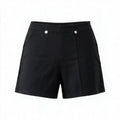 Black tailored shorts