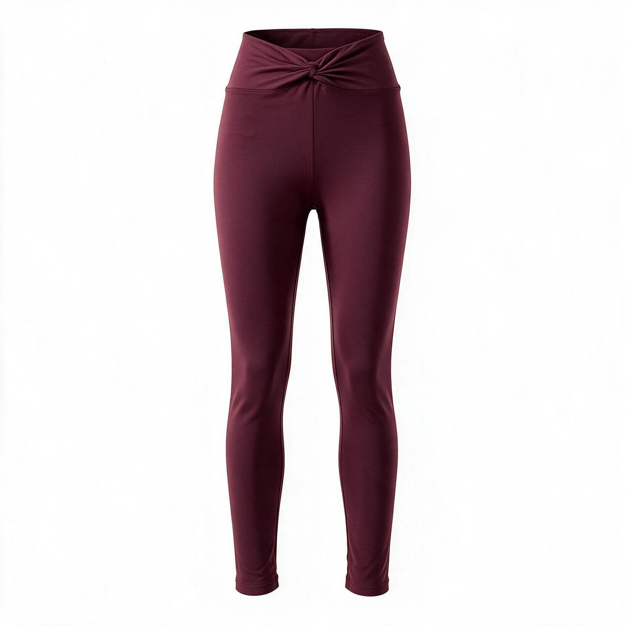 Burgundy leggings