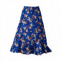 Blue floral skirt