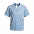 Blue 'Paris' graphic t-shirt