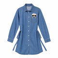 Denim shirt dress
