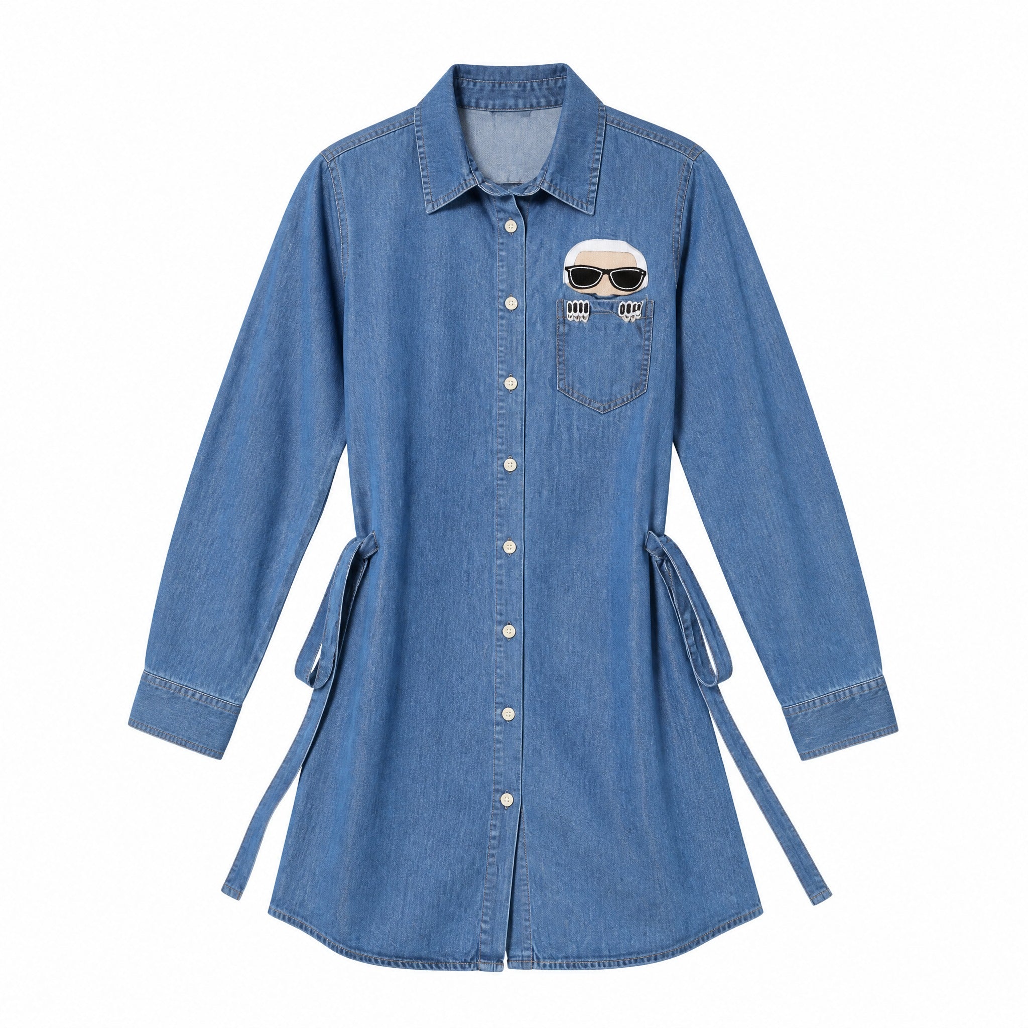 Denim shirt dress
