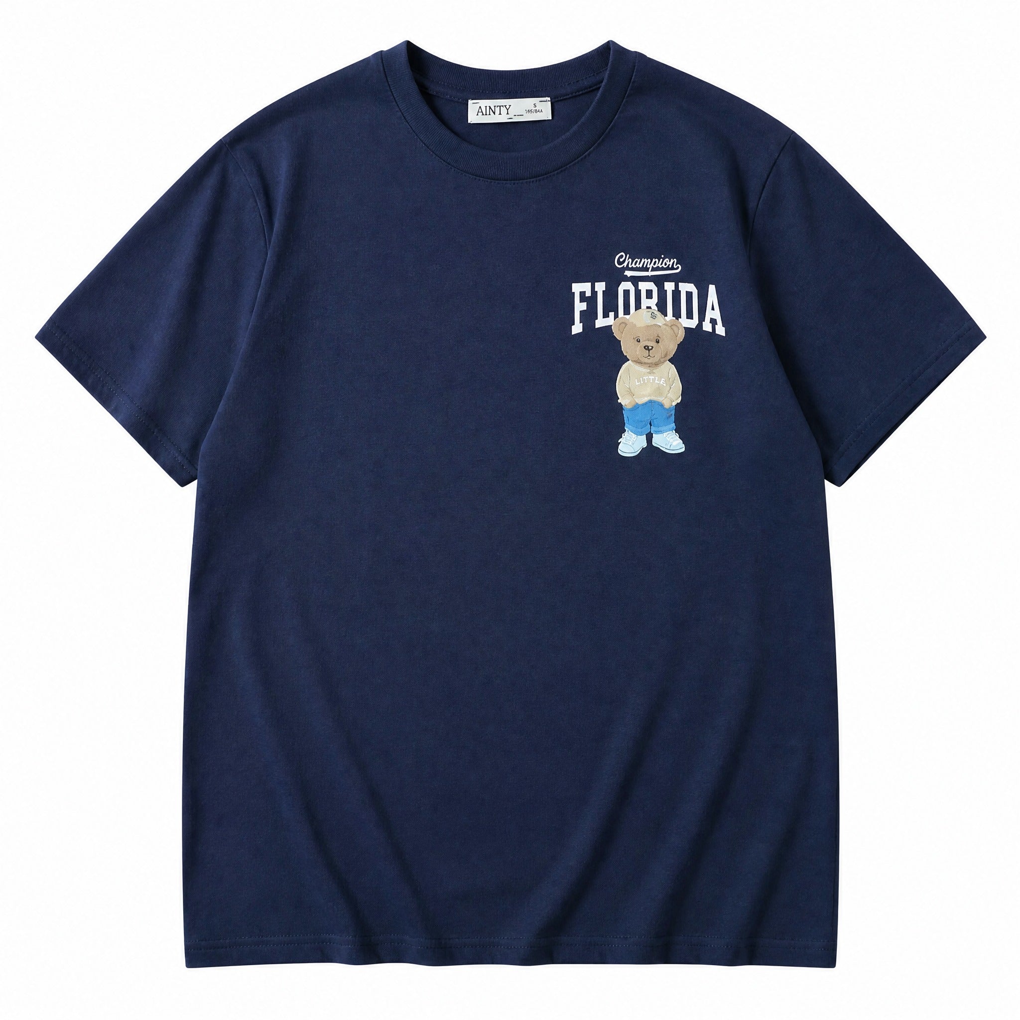 Navy 'Florida' bear graphic t-shirt
