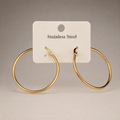 Classic Gold Hoop Earrings – detail