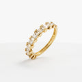 Gold Baguette Half-Eternity Band Ring